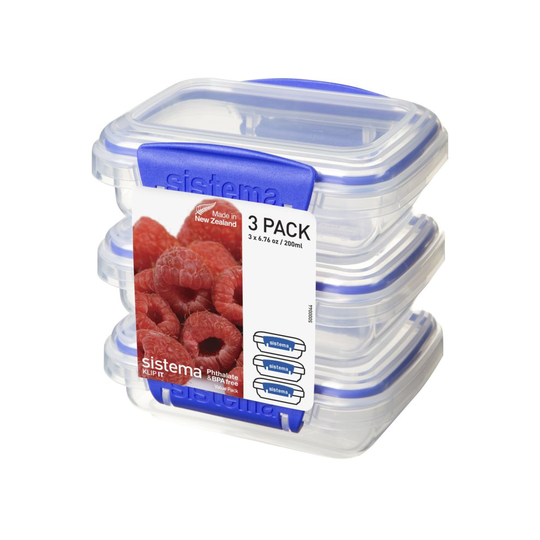 Sistema KLIP IT Container, 200 ml - Pack of 3