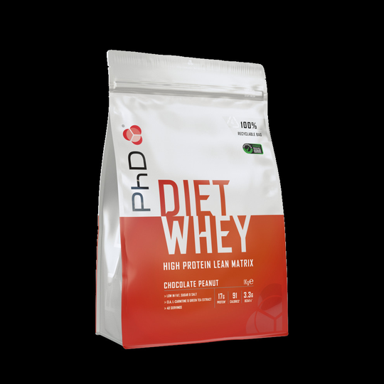 (Chocolate Peanut, 1 kg) PhD Nutrition Diet Whey Slimming Weight Loss Meal Replacement Protein Shake