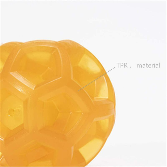 Dog Ball Toy Squeaker Pet Toys Chew Balls Waterproof Small Dog Toy For Dogs Playing Training Running Swimming (Orange)