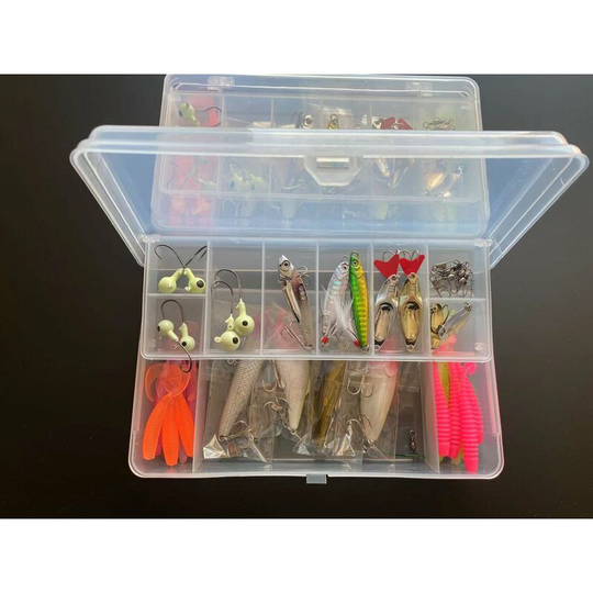 Perle Rare - Fishing Lures, Artificial Lures, Rubber Bait Set, Soft Fishing Bait with Treble Hooks, Predator Fish Bait Set, Pike Bait Set, Freshwater