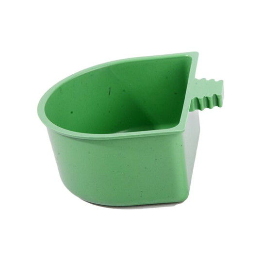 Set of 3 pieces of food box for parrot semicircular bird