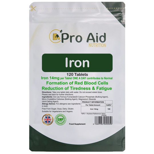 Iron Tablets Supplement 14mg 120 Pack by Proaid