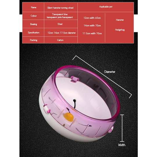 Hamster Running Disc Toy Silent Rotatory Jogging Wheel Pet Sports Wheel Toys Small Animal Exercise Wheel Pet Accessories