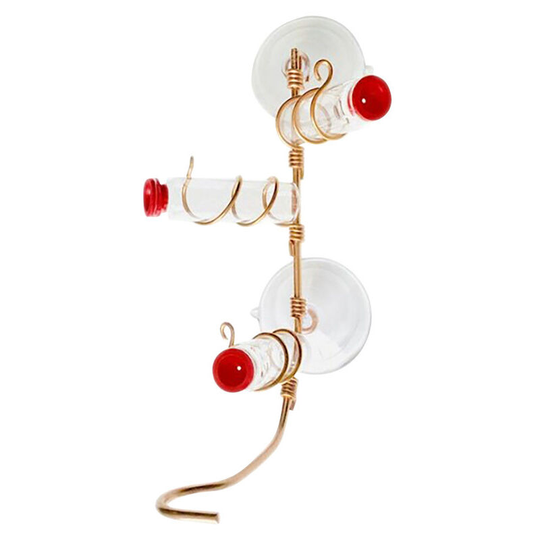 Modern Window Hanging Hummingbird Feeder with Suction Cup for Shibaod Outdoor Bird Feeding