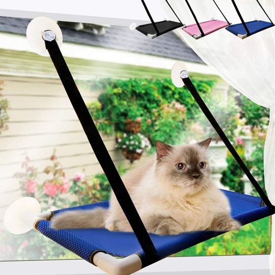 Echoo - Cat window hammock, cat window seats, cat accessories, cat bed for cats, stable cat lounger window