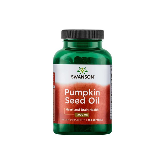 Swanson Pumpkin Seed Oil, 1000mg - 100 softgels