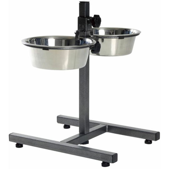 Trixie - Adjustable Dog Bowl Stand 3.6 l 20 cm 24921 Silver