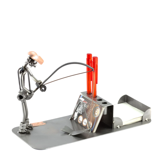 Angler Screw Man Desk Organiser