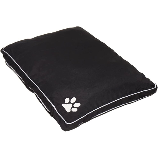 (Large, Black) Luxury Waterproof Dog Bed Cushion Washable Zipped Mattress