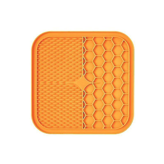 Father's Day Thsinde Dog Lick Mat , Slow Feeder Dog BowlsOrange