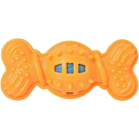 Dog Bone Bite Resistant Pet Rubber Molar Toy Puppy Molars Rubber Ball For Teeth Training