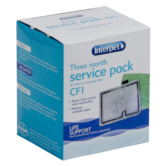 Interpet Internal Cartridge Filter Cf1 Three Month Service Kit