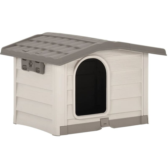 Dog House Beige and Brown 89x75x62 cm Vidaxl Beige
