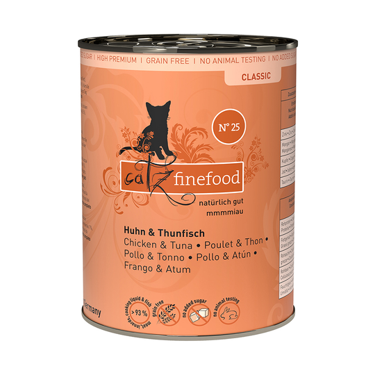 catz finefood Can 6 x 400g - Chicken & Tuna