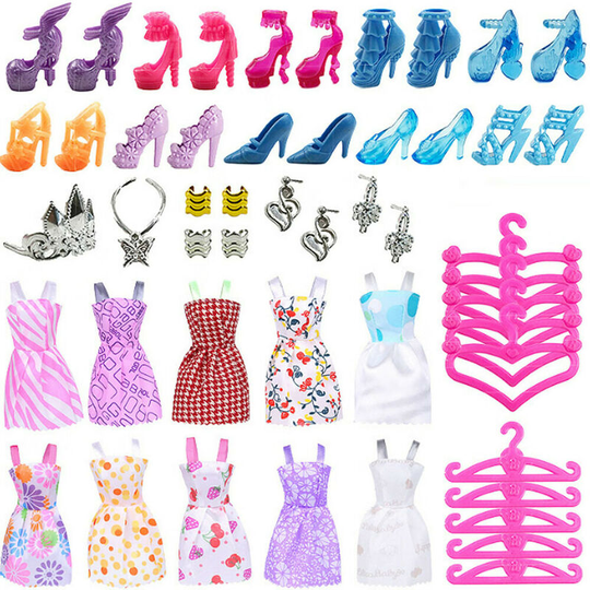 50 pieces of clothing 30cm Barbie doll accessories Toy children
