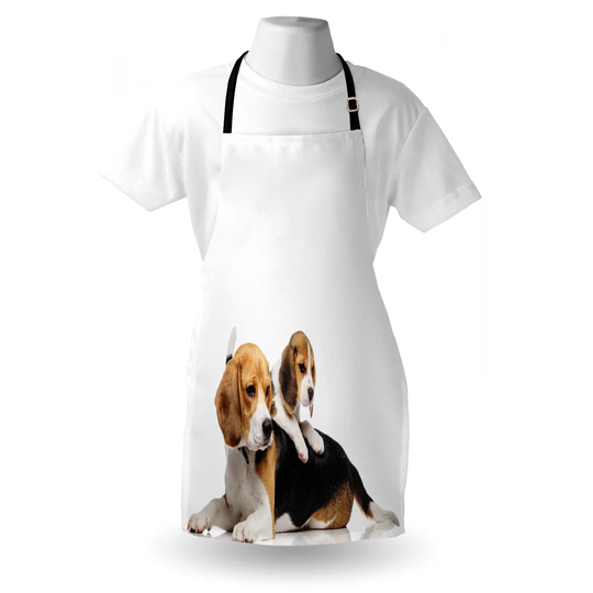 Family with Mother and Puppy Apron