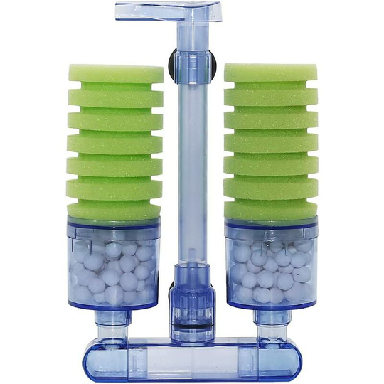 Aquarium Filter, Aquarium Filter Accessories, Bio Double Head Biochemical Silent Filter, Suitable for Different Aquarium Sizes