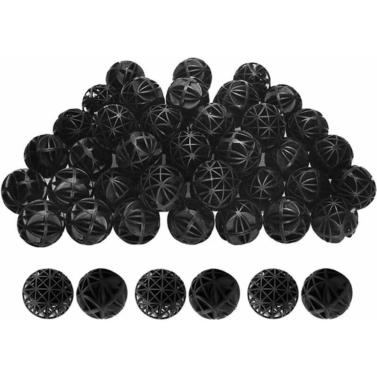Morejieka - 50 pieces Organic Balls 26mm Organic Ball Aquarium Fish Tank Filter Organic Biols Ballet Reduced Number of water changes, for external