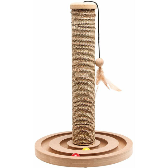 Flamingo - Cat Scratching Post with Ball Track Brigitte 30x44 cm 560146 Beige