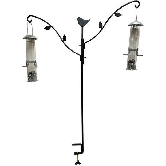 Brownsea Balcony Bird Feeding Station with Two Aluminium Feeders