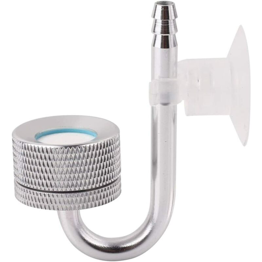 Aquarium Atomiser Diffuser System, Aquarium CO2 Diffuser Carbon Dioxide Water Reactor Water Aquarium Fish Plant Tank (Silver)