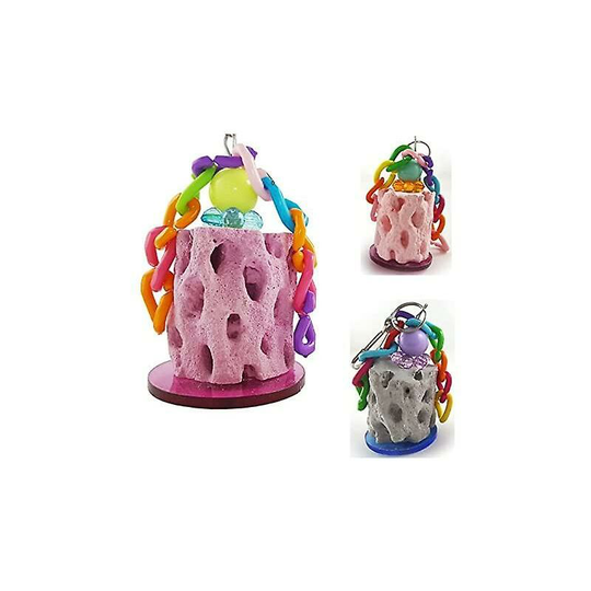 Bird Chew Toy Calcium Teeth Grinding Chew Treats Toy For Hamster Bird Parrot 1pcs Color Random Thsinde
