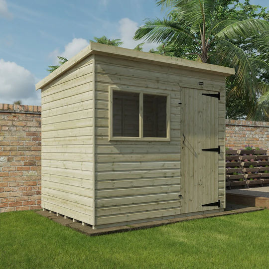 Tiger 8 Ft. W x 6 Ft. D Shiplap Pent Wooden Shed