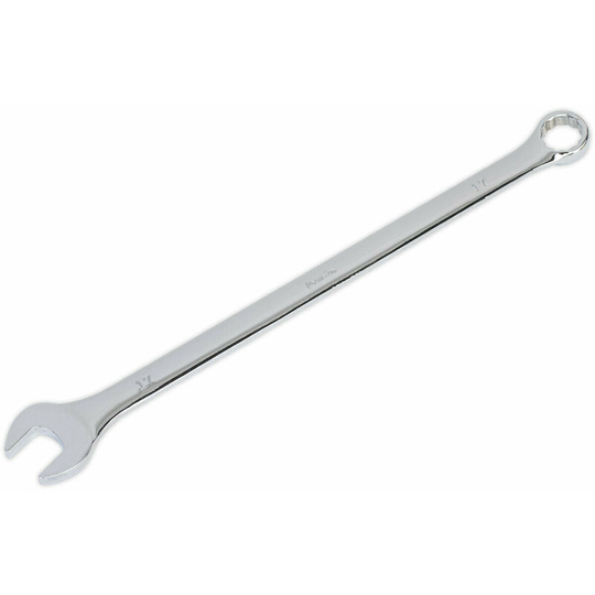 17mm x 314mm Extra Long Combination Spanner - Chrome Vanadium Steel Nut Wrench
