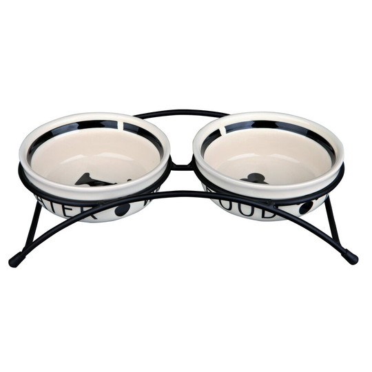 Trixie Ceramic Eat On Feet Bowl Design Dog Bowl Set
