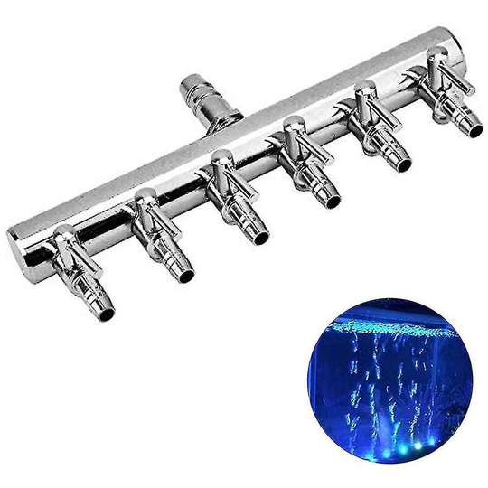 Aquarium air control valve, air tank air valve, stainless steel gang valve, air flow spinning separator for air pump