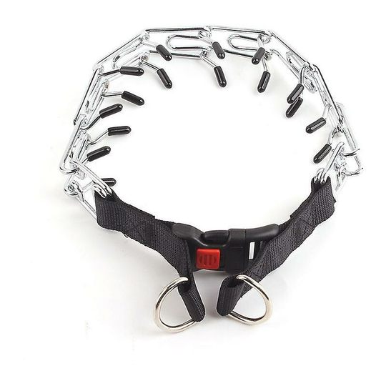 Dog Prong Collar Adjustable Dog Training Collar With Buckle (neck: 18'--20'')