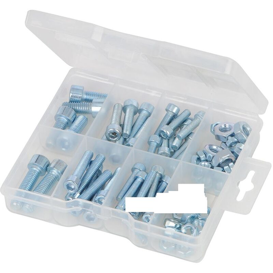 Cap Screws & Nuts Pack - 75pce