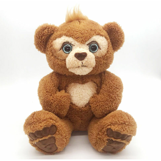 Interactive Cuddly Toy Cubby, the Curious Multicolored Bear