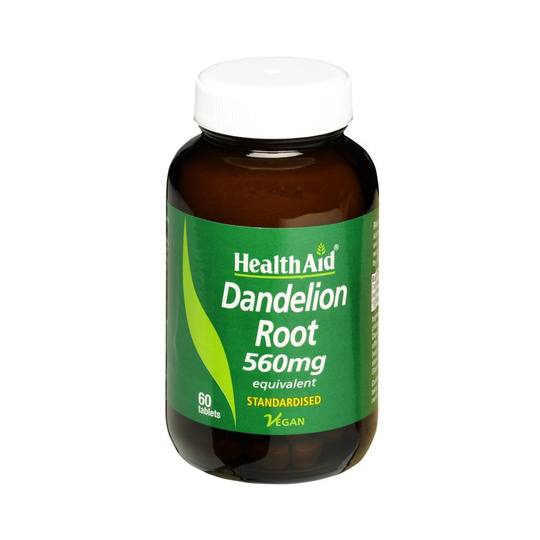 Health Aid Dandelion 560mg - Standardised, 60 Tablets