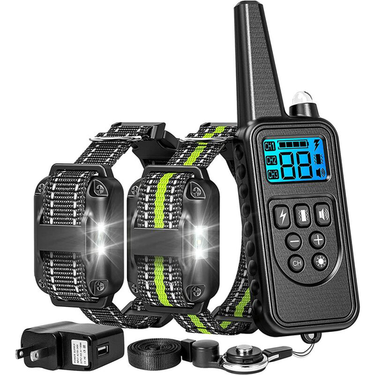 Thsinde - Dog training collar, 2600 feet range dog shock collar, with remote waterproof electronic dog collar, suitable for medium and large dogs,
