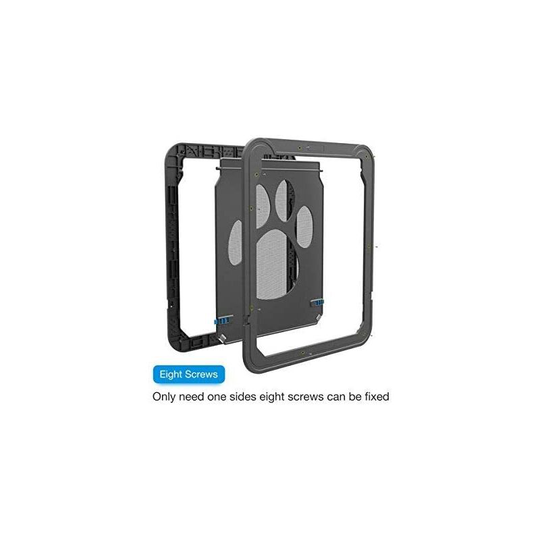 Pet Door Cat Microchip Pet Door Door for Large Dogs Pet Door for Screen Door 4-Way Lock