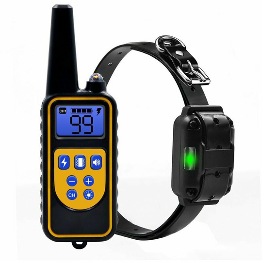 Monly - Training Collar, for Dogs with Beep Vibra, Waterproof and Rechargeable Dog Training Collar, Remote Control Collar 800 Yards Electric Collar,