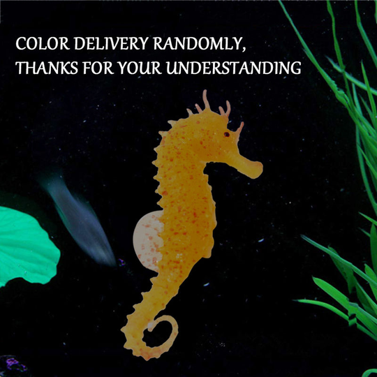 Seahorse Luminous Ornament Aquarium Luminous Seahorse Decoration for Fish Tank Aquarium Decoration,1PC - 1PC