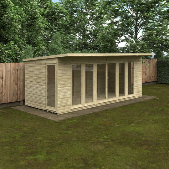 18x8w Pressure Treated Tanalised Shiplap Timber Garden Studio