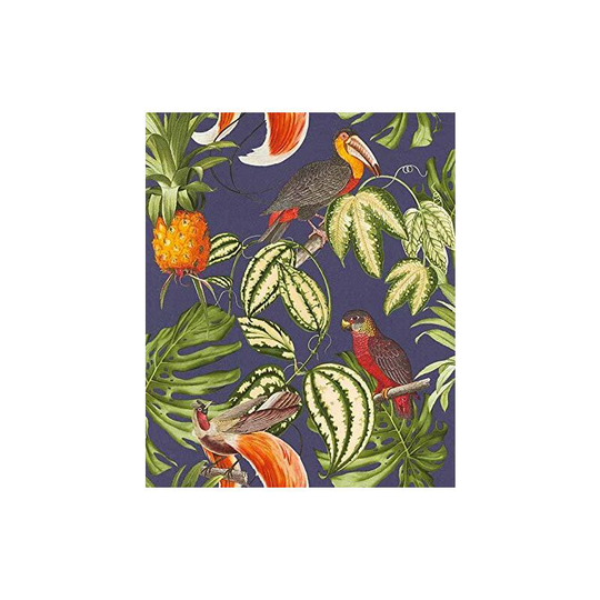 Erismann 6302-08" Paradiso Collection Non-Woven Wallpaper, Multi-Colour, 10.05 x 0.53 m