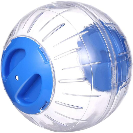 Perle Rare - Transparent Cute Animal Hamster Exercise Ball Mini Trotting Plastic Toys (Blue)12cm