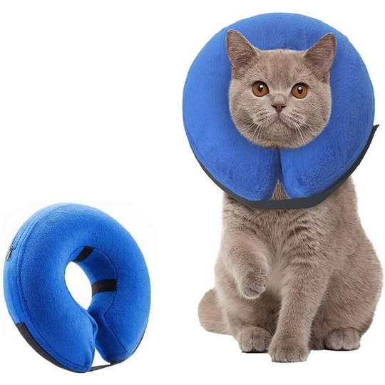 Inflatable Dog Collar Protective Collar Protective Collar Adjustable Pet Collar Comfortable Protective Collar with Velcro - Litzee