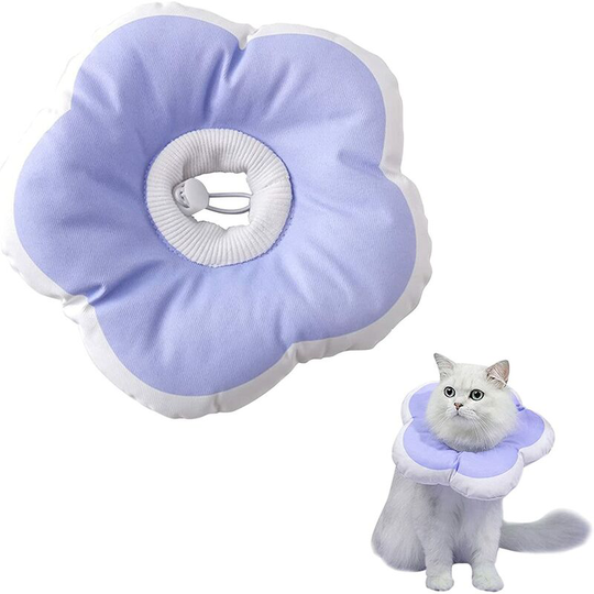 Soft Kitten Collar, Padded Kitten Collar with Adjustable Drawstring, Anti-Bite and Comfortable Pet(s) Recovery Collar