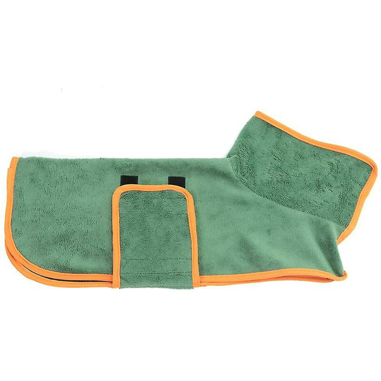Pet Drying Coat Absorbent Bathrobe Towel Dog Cat Soft Adjustable(s)