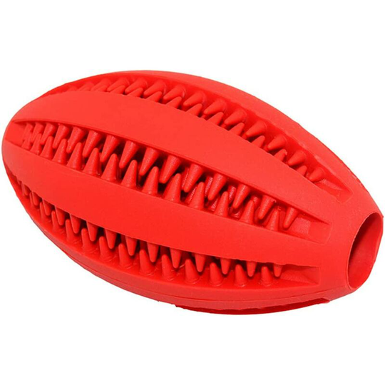 Dog Chew Toy Pet Puppy Rubber Rugby Ball Puppy Chew Toy Non-toxic Bite Resistance