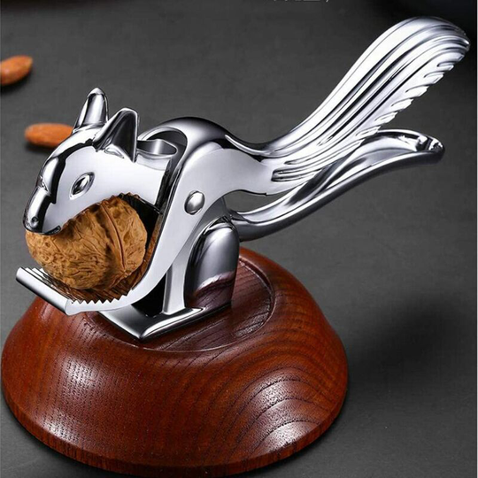 Nut Cracker for All Nuts, Nut Cracker with Creative Squirrel Shape Design for Most Nuts, Nut Cracker Tool, Finger Cutter with Non-Slip Handle