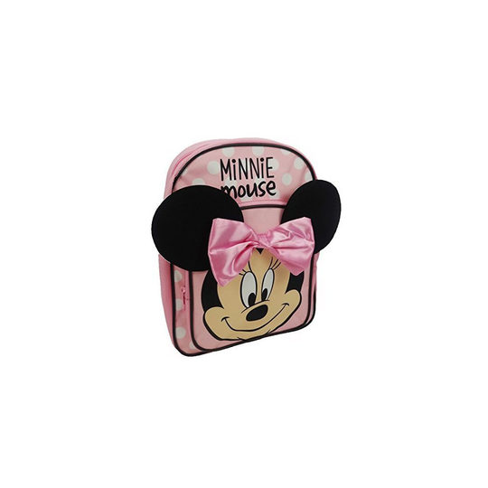 Minnie Mouse Children's Backpack, 32 Cm, 9 Liters, Pink Dminn001194 - disney minnie mouse backpack girls school bag pink white spotty bow rucksack