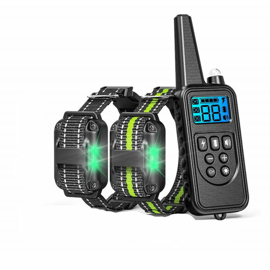 Dog Dressage necklace for dogs, rechargeable without electrical danger of waterproof animal trainer with remote control 4 Tonal vibration modes Scope