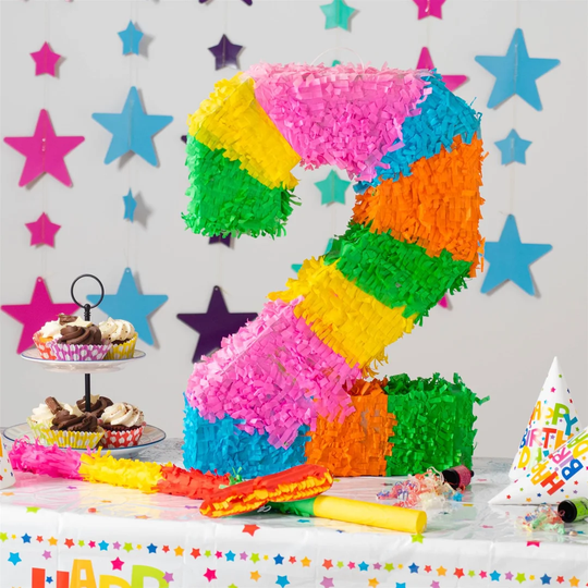 3 Piece Number 2 Pinata Set