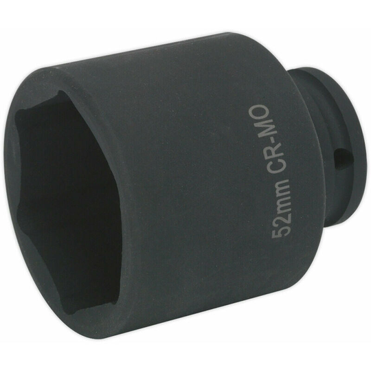 52mm deep Hardened Impact Socket Bit - 1/2' Sq Drive - For Land Rover Hub Nuts